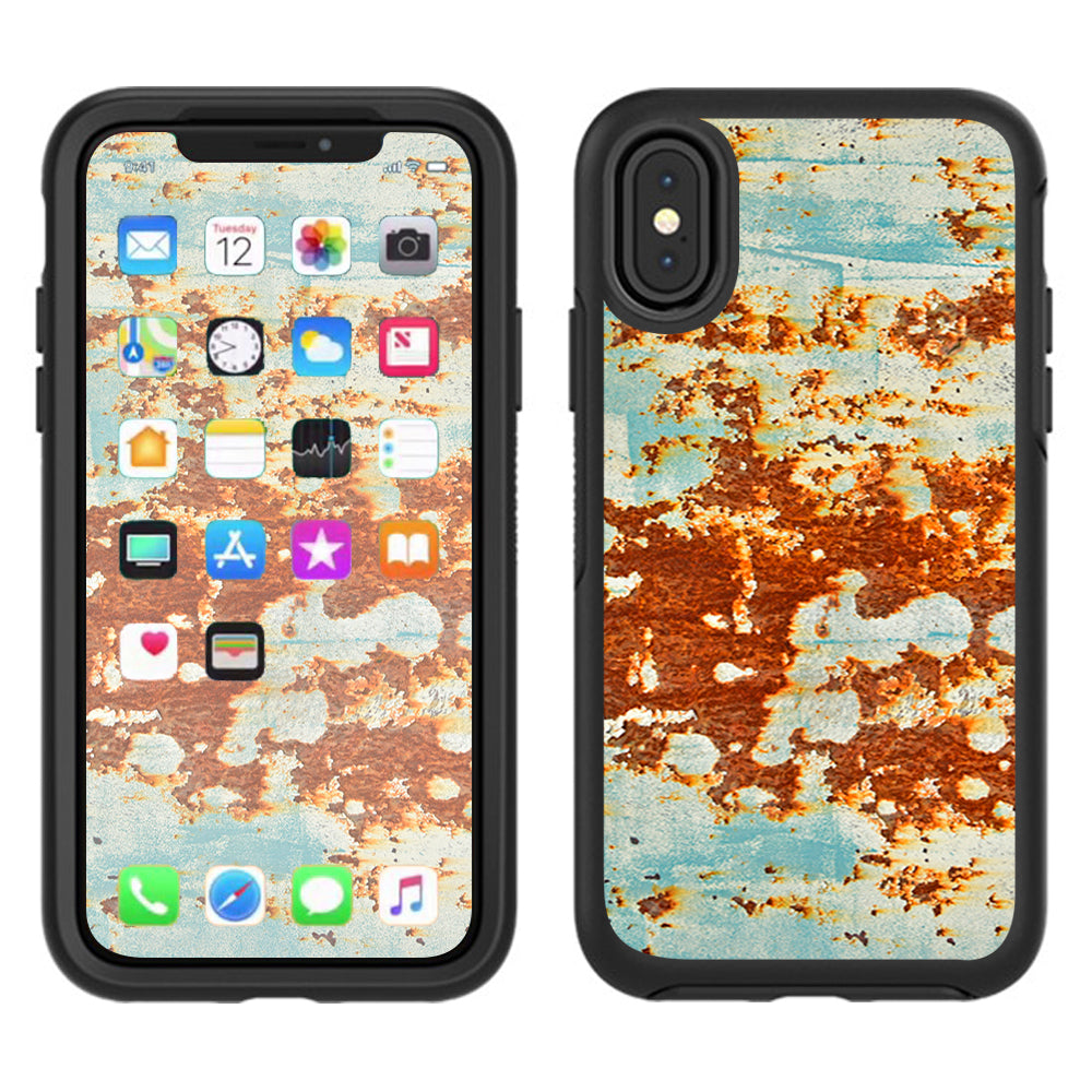  Rust Panel Metal Panel Otterbox Defender Apple iPhone X Skin