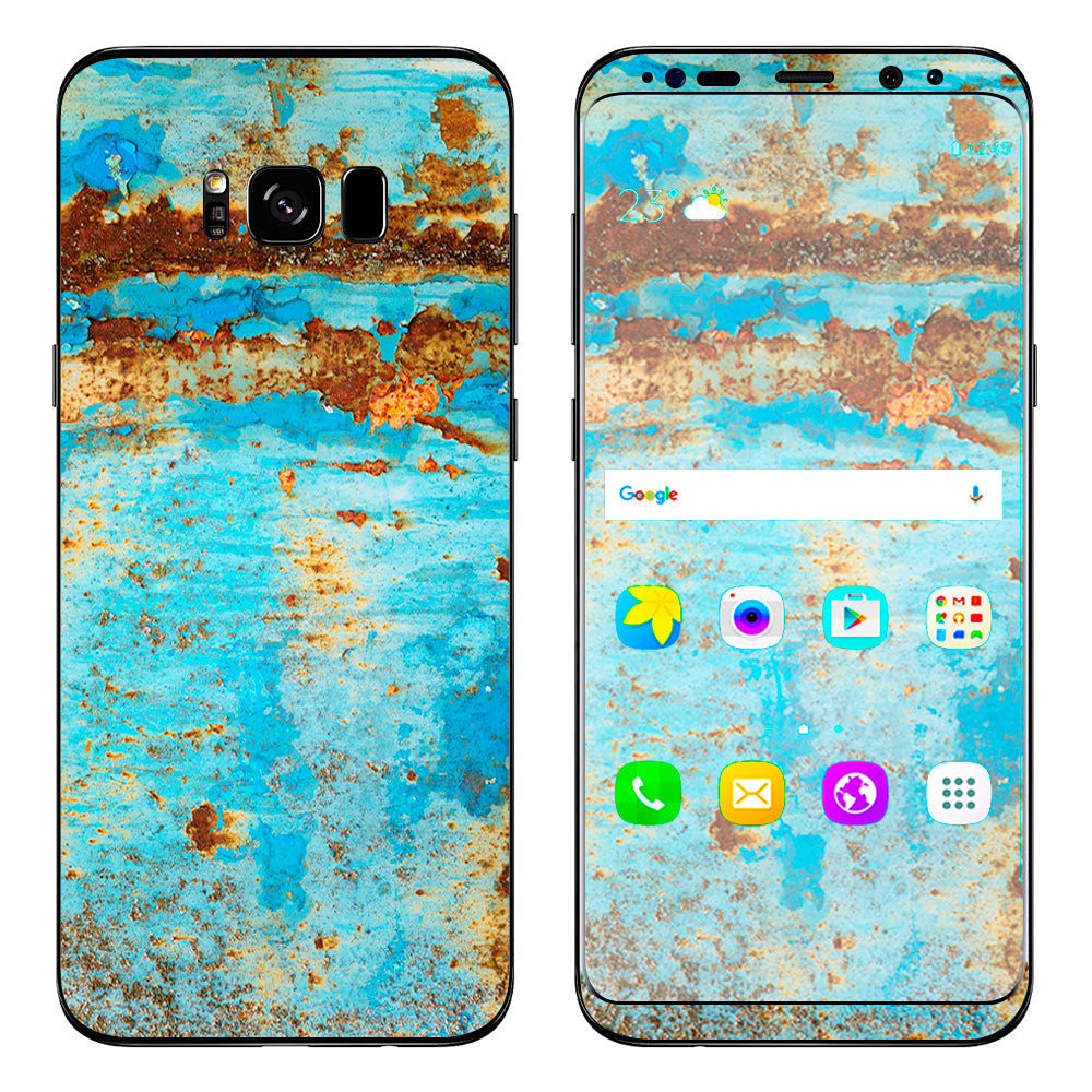  Baby Blue Truck Rust Samsung Galaxy S8 Skin