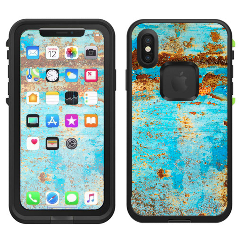  Baby Blue Truck Rust Lifeproof Fre Case iPhone X Skin