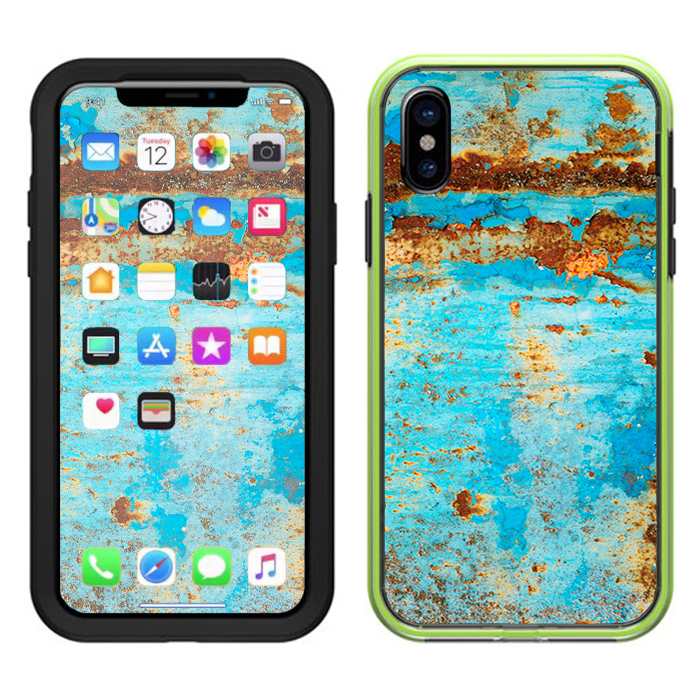  Baby Blue Truck Rust Lifeproof Slam Case iPhone X Skin