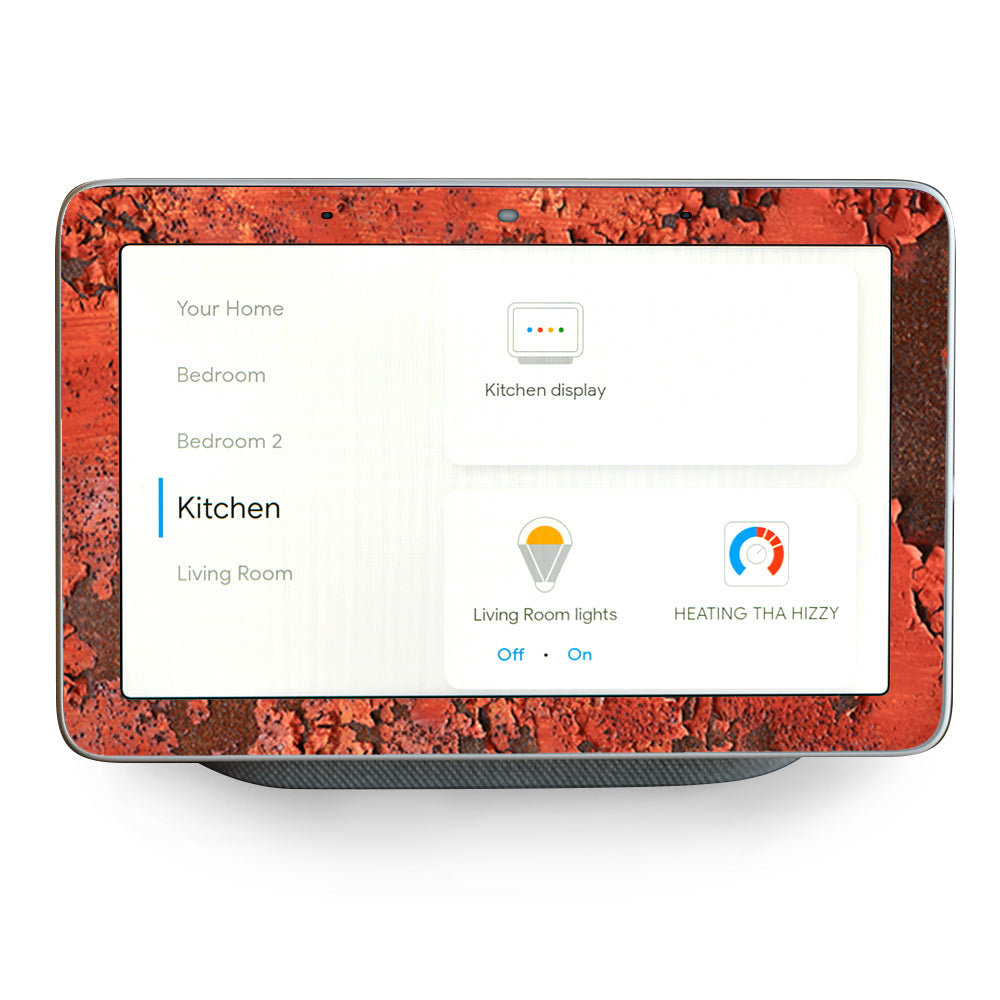 Red Rust Google Home Hub Skin