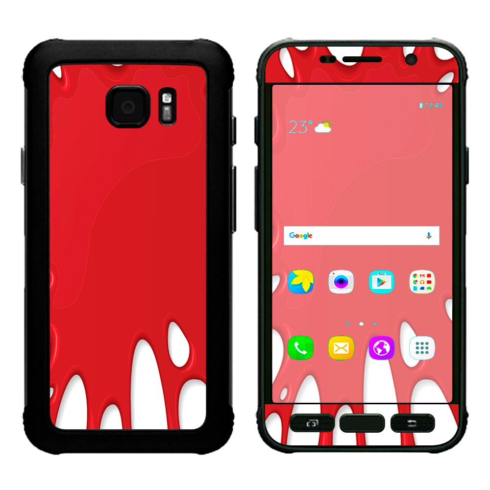 Red Stretch Slime Blood Samsung Galaxy S7 Active Skin