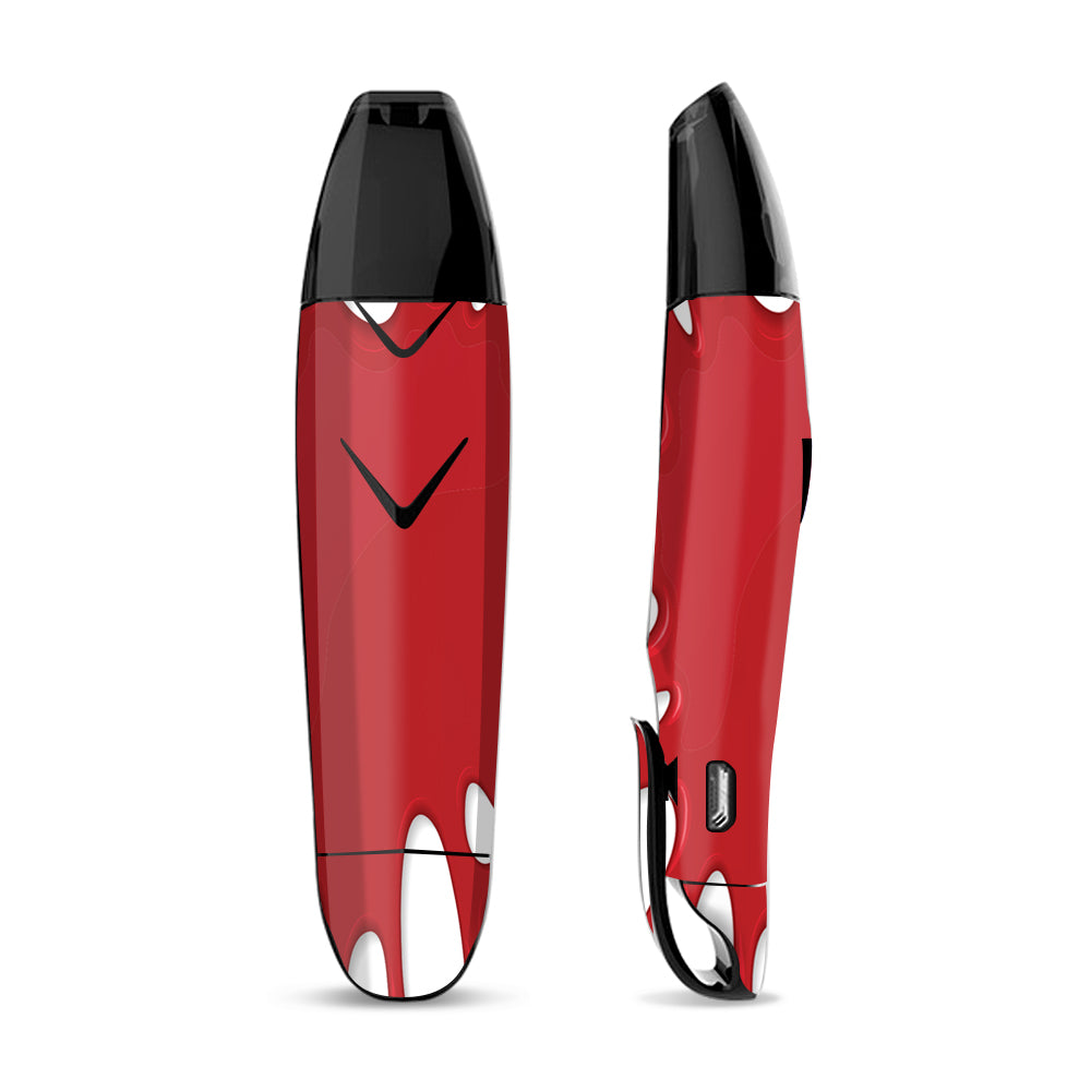 Skin Decal for Suorin Vagon  Vape / Red Stretch Slime Blood