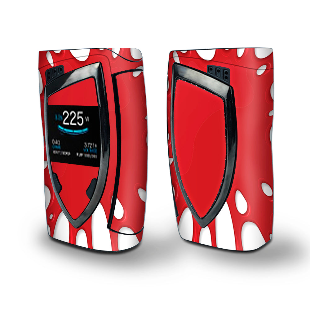 Skin Decal Vinyl Wrap for Smok Devilkin Kit 225w Vape (includes TFV12 Prince Tank Skins) skins cover / Red Stretch Slime Blood