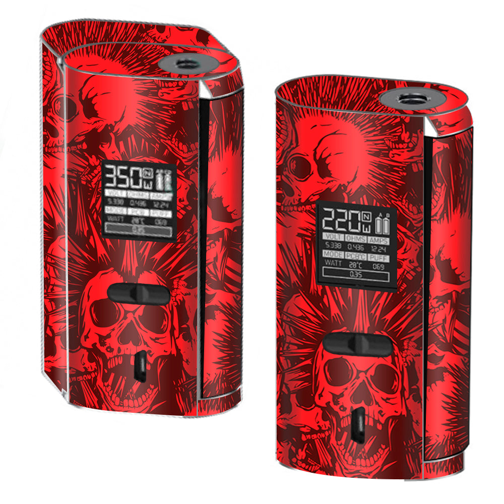  Red Punk Skulls Liberty Spikes Smok GX2/4 Skin