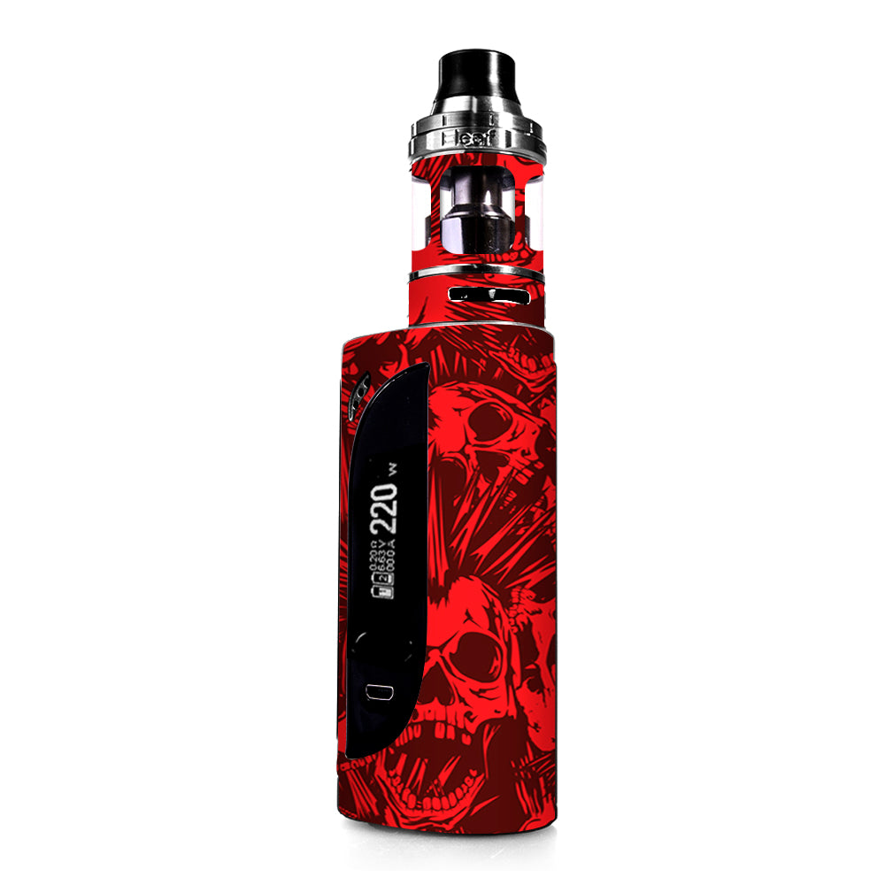  Red Punk Skulls Liberty Spikes eLeaf IKONN 220 Skin