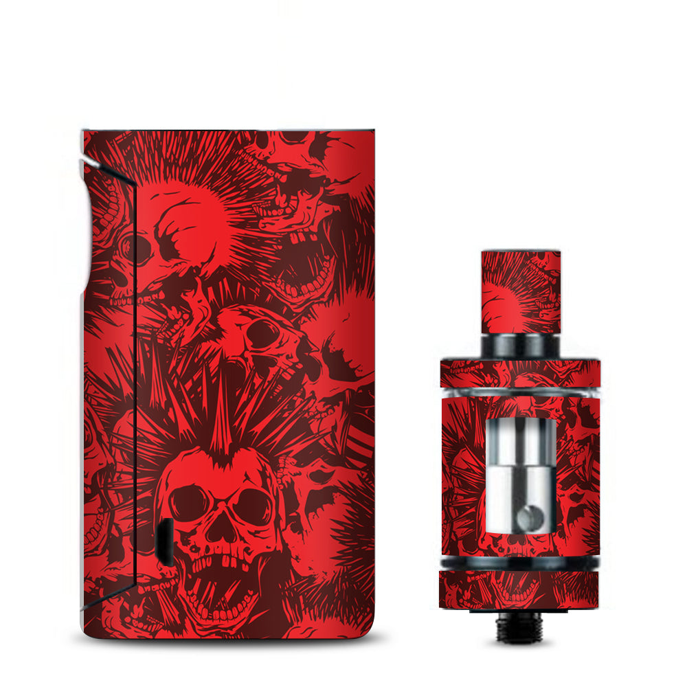  Red Punk Skulls Liberty Spikes Vaporesso Drizzle Fit Skin