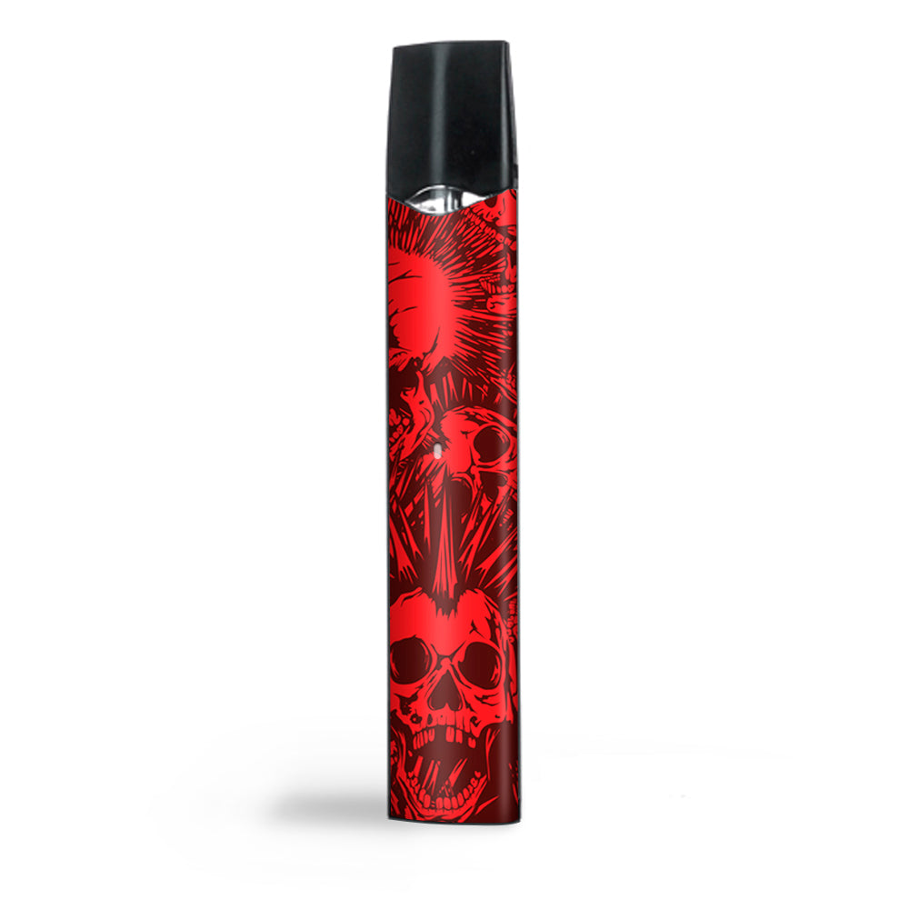  Red Punk Skulls Liberty Spikes Smok Infinix Ultra Portable Skin