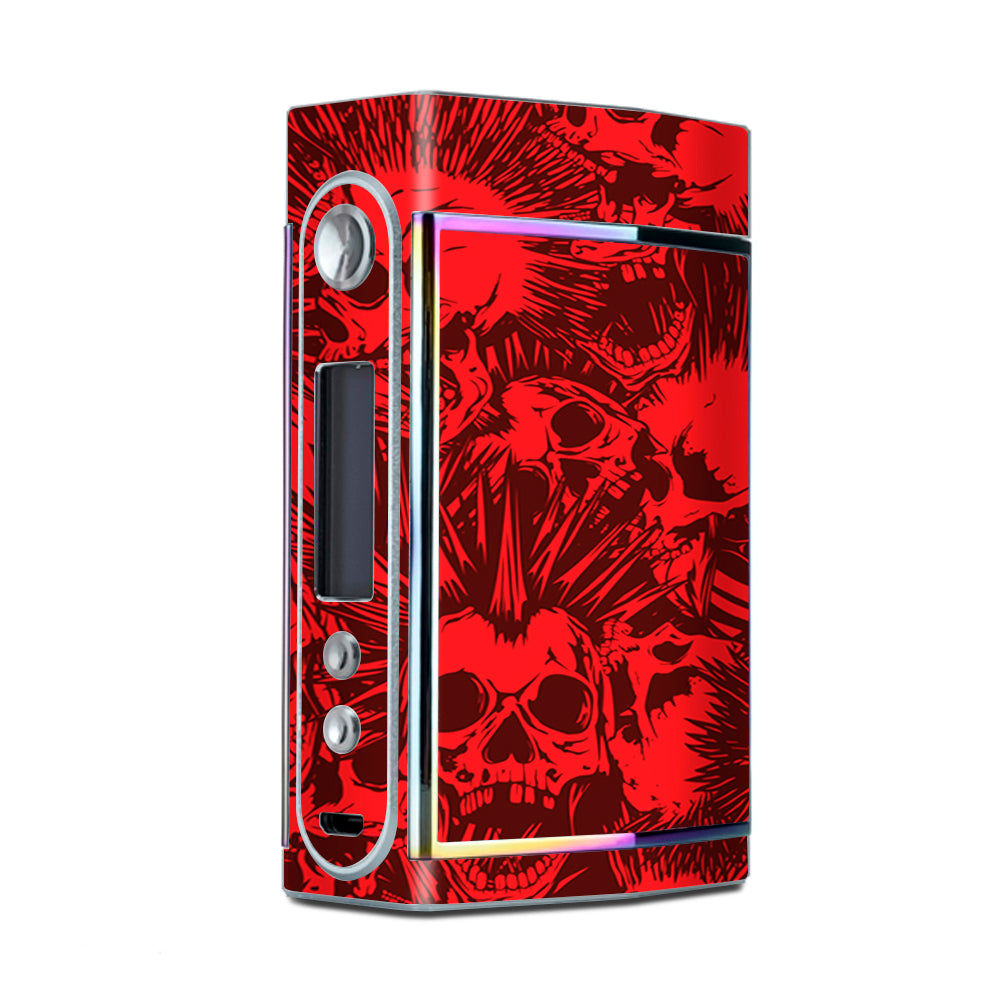  Red Punk Skulls Liberty Spikes Too VooPoo Skin