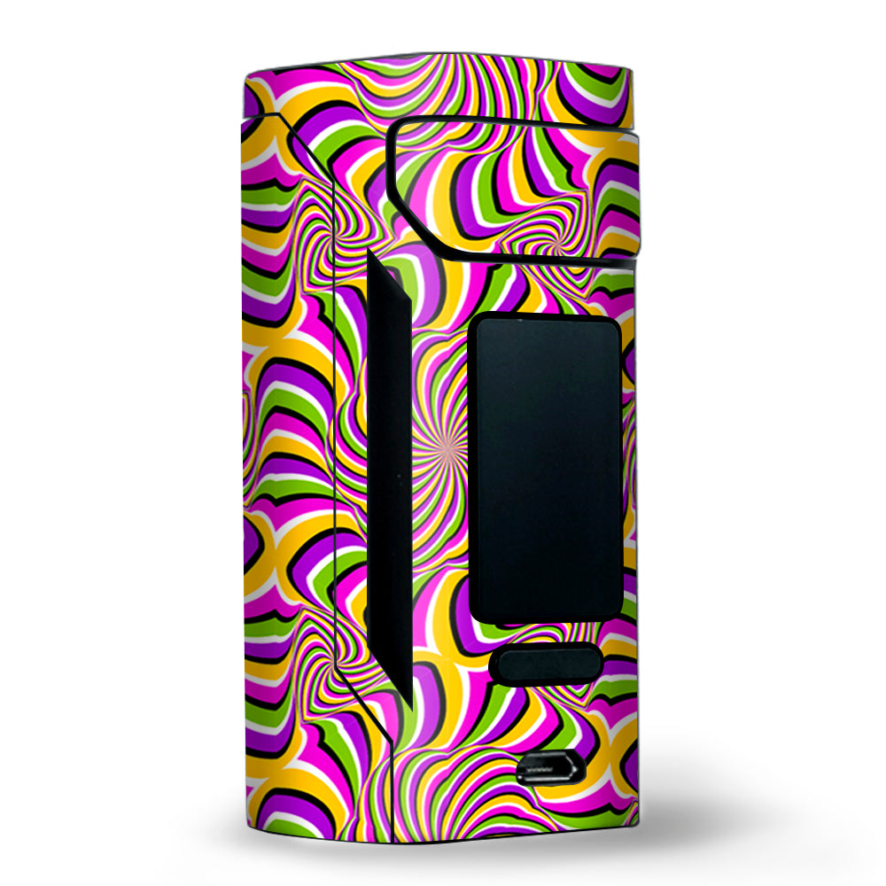  Psychedelic Swirls Motion Holographic Wismec RX2 20700 Skin