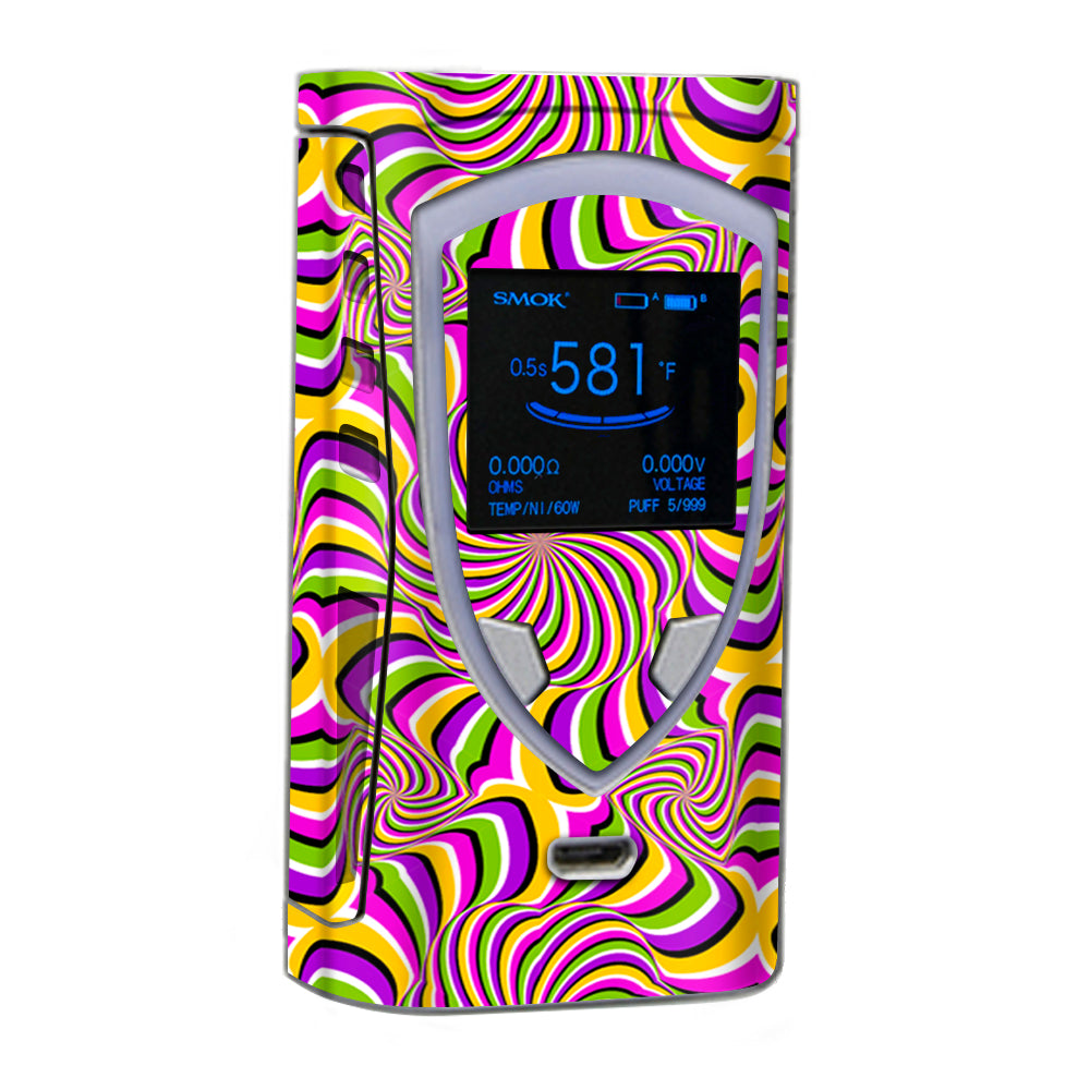  Psychedelic Swirls Motion Holographic Smok Pro Color Skin