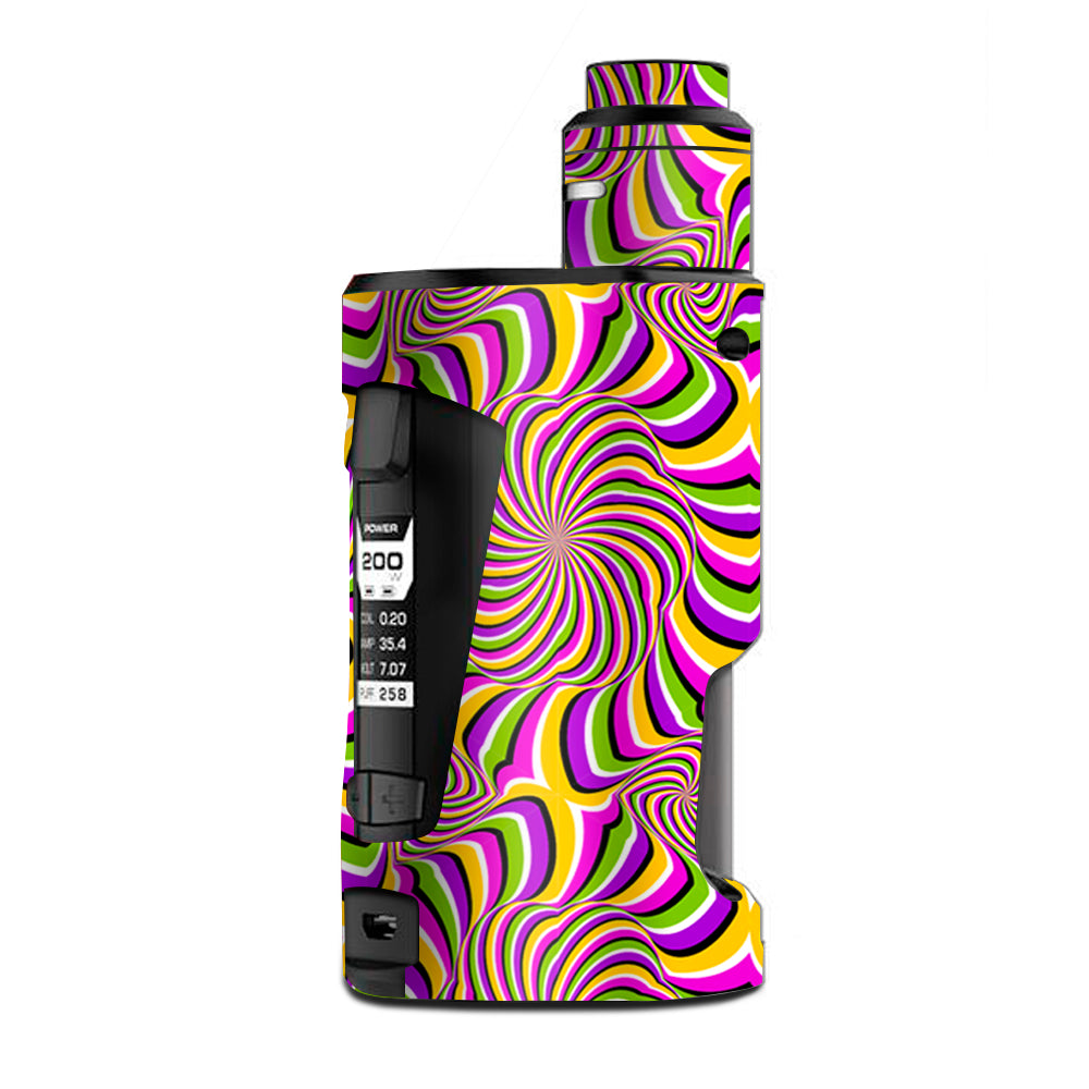 Psychedelic Swirls Motion Holographic G Box Squonk Geek Vape Skin
