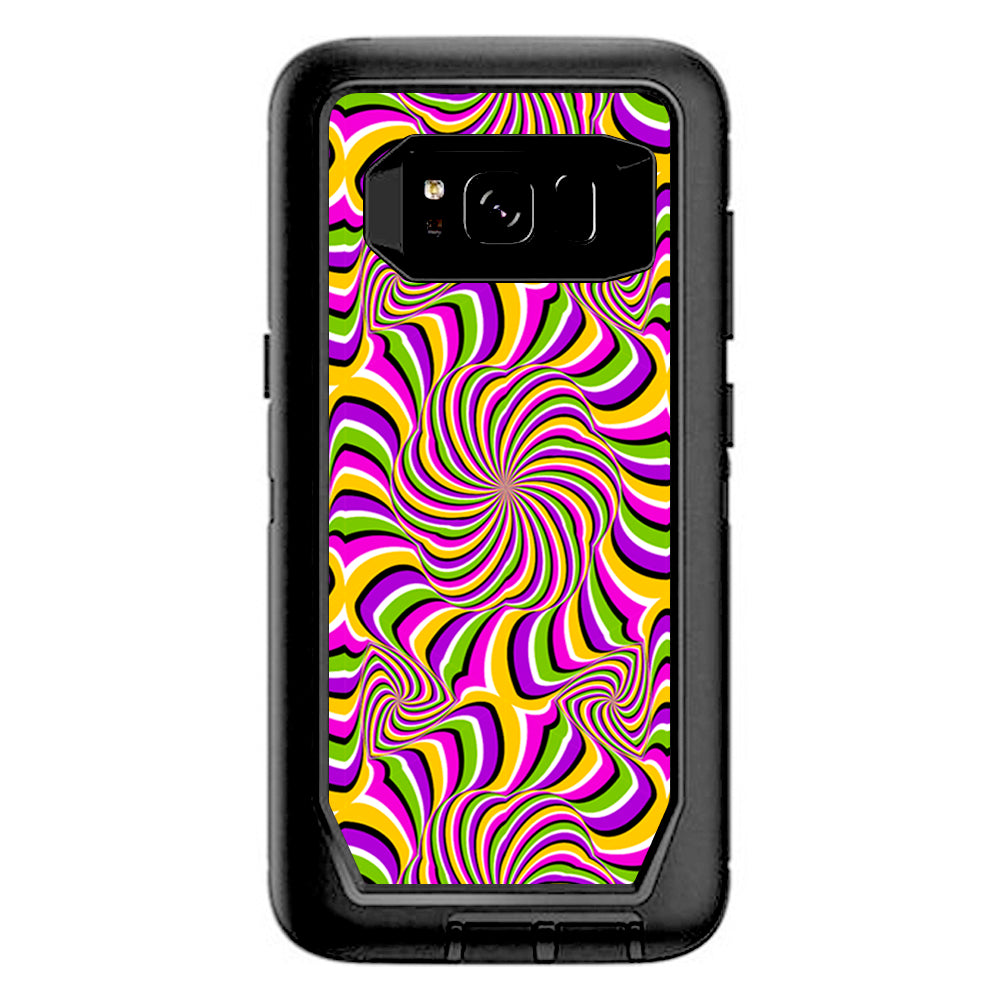  Psychedelic Swirls Motion Holographic Otterbox Defender Samsung Galaxy S8 Skin