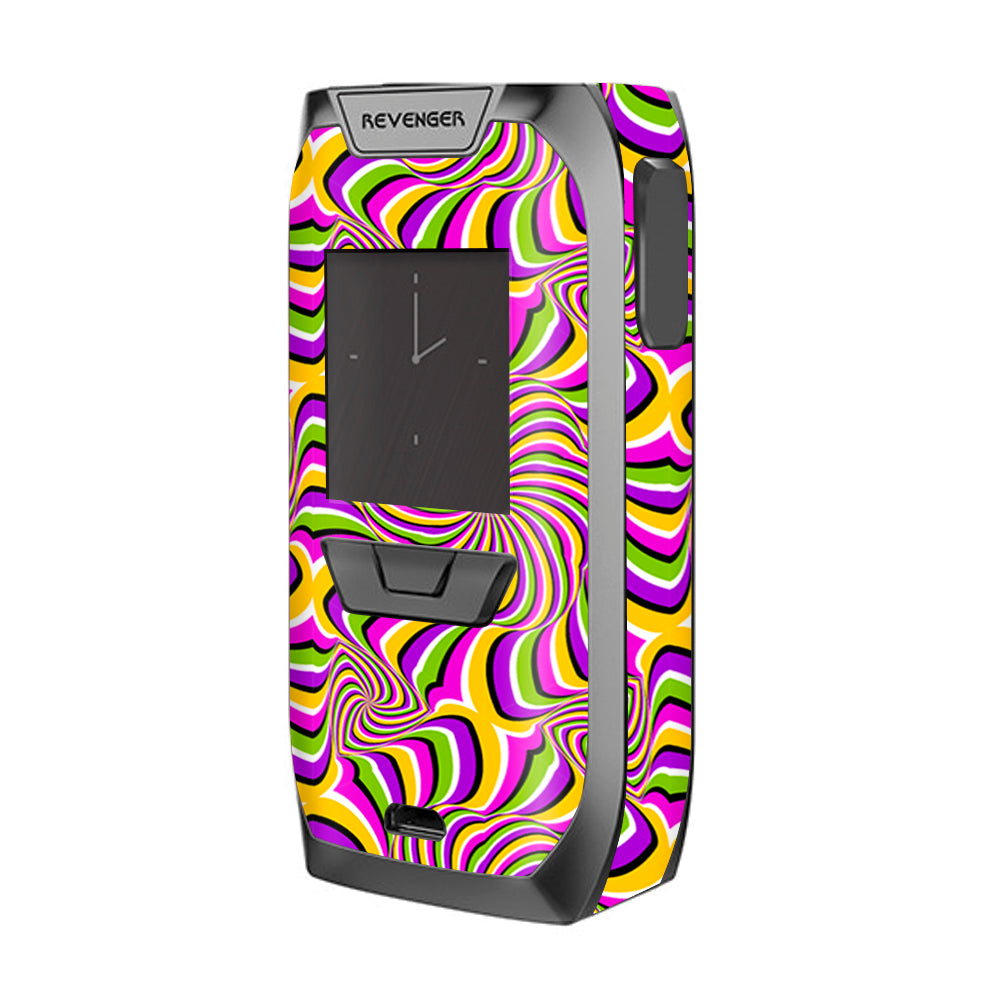  Psychedelic Swirls Motion Holographic Vaporesso Revenger Skin