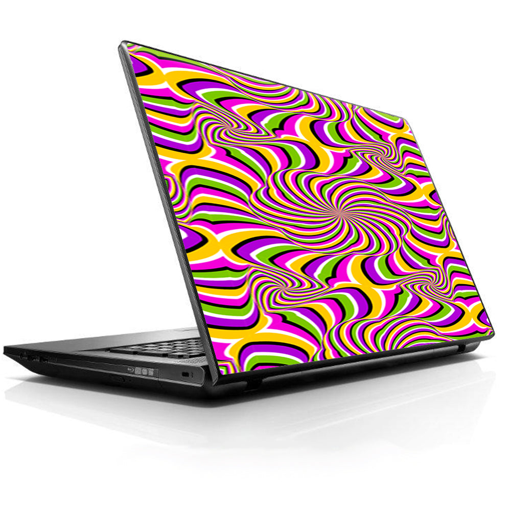  Psychedelic Swirls Motion Holographic HP Dell Compaq Mac Asus Acer 13 to 16 inch Skin
