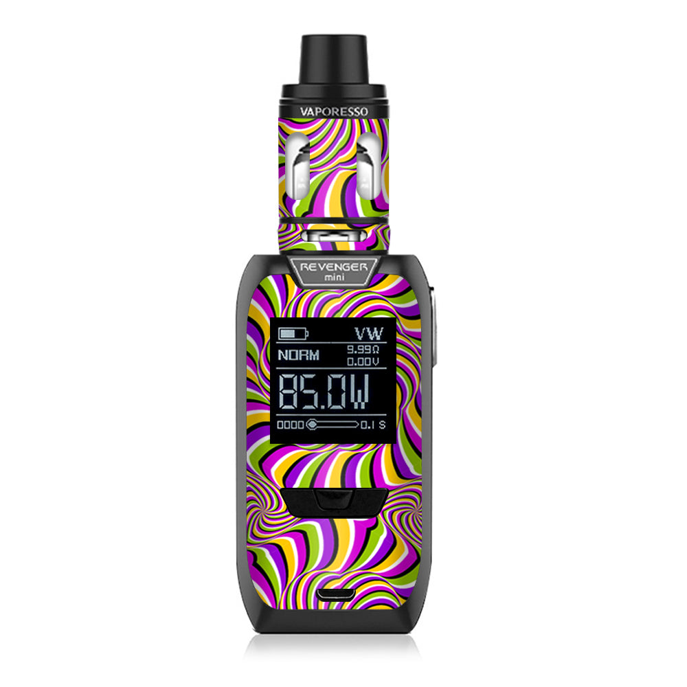  Psychedelic Swirls Motion Holographic Vaporesso Revenger Mini 85w Skin