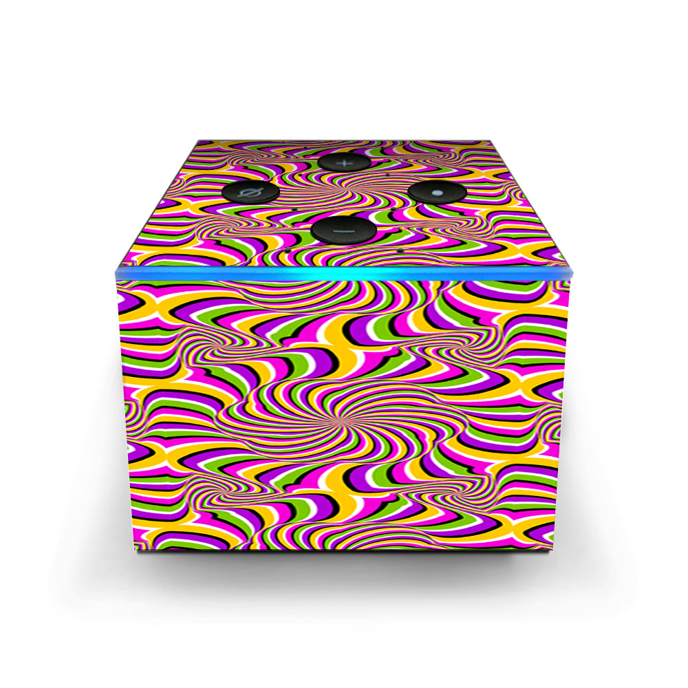  Psychedelic Swirls Motion Holographic Amazon Fire TV Cube Skin