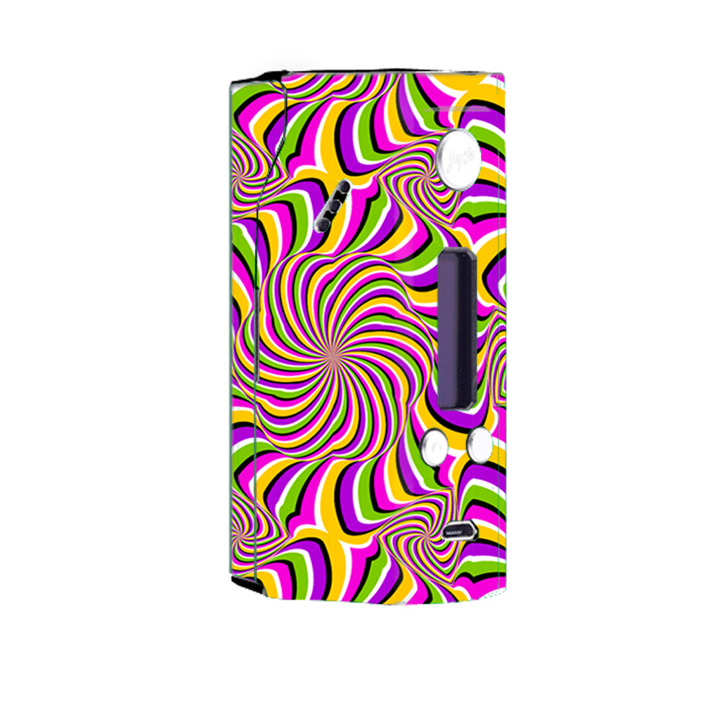  Psychedelic Swirls Motion Holographic Wismec Reuleaux RX200 Skin