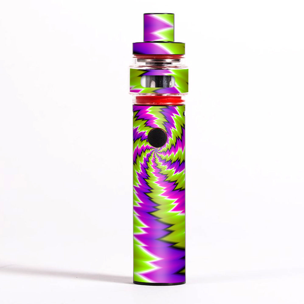 smok vape pen 22 light edition Skin Decal for Starter / Psychedelic Moving Purple Green Swirls – Flavor:Vanilla 1wk Breeze Stratus 0% Nicotine