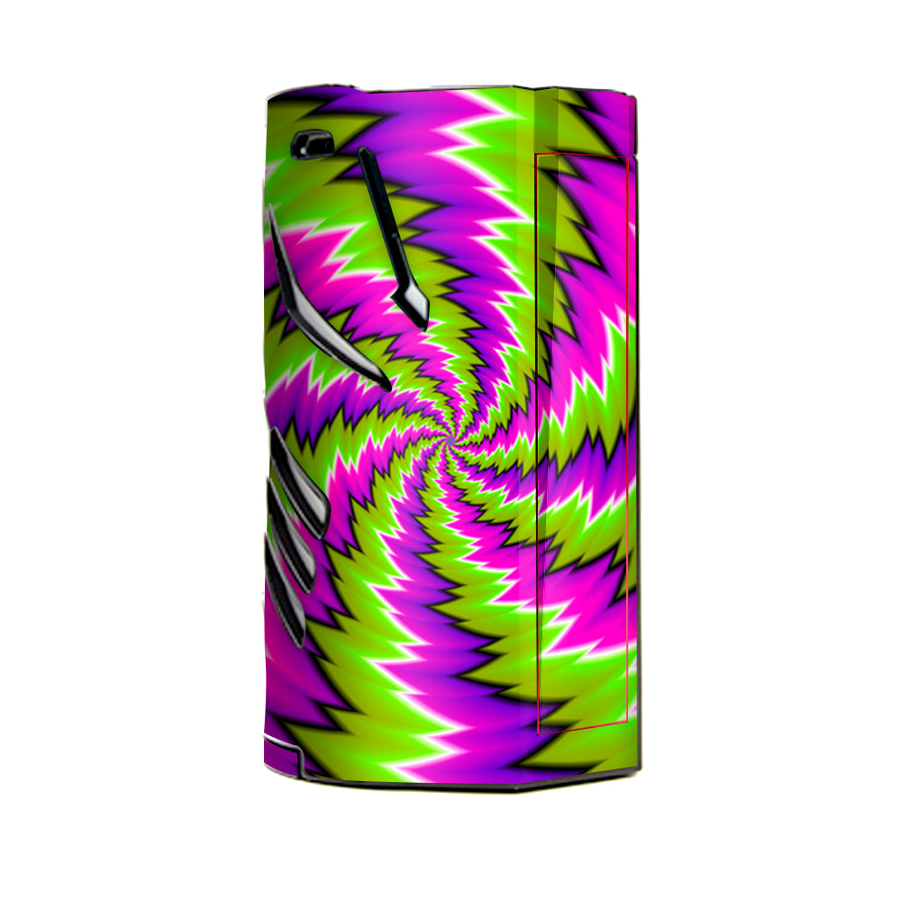  Psychedelic Moving Purple Green Swirls T-Priv 3 Smok Skin