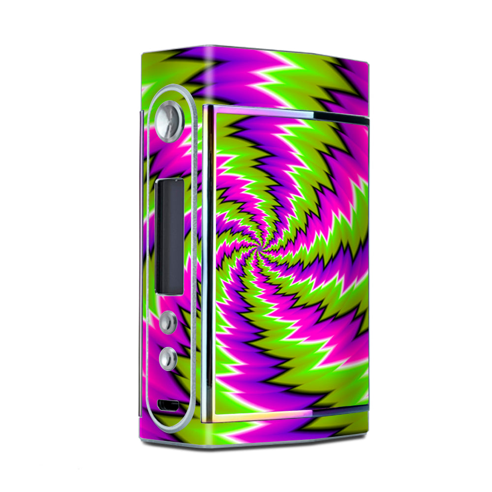  Psychedelic Moving Purple Green Swirls Too VooPoo Skin