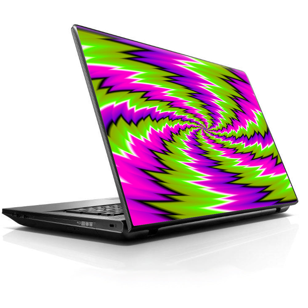  Psychedelic Moving Purple Green Swirls HP Dell Compaq Mac Asus Acer 13 to 16 inch Skin