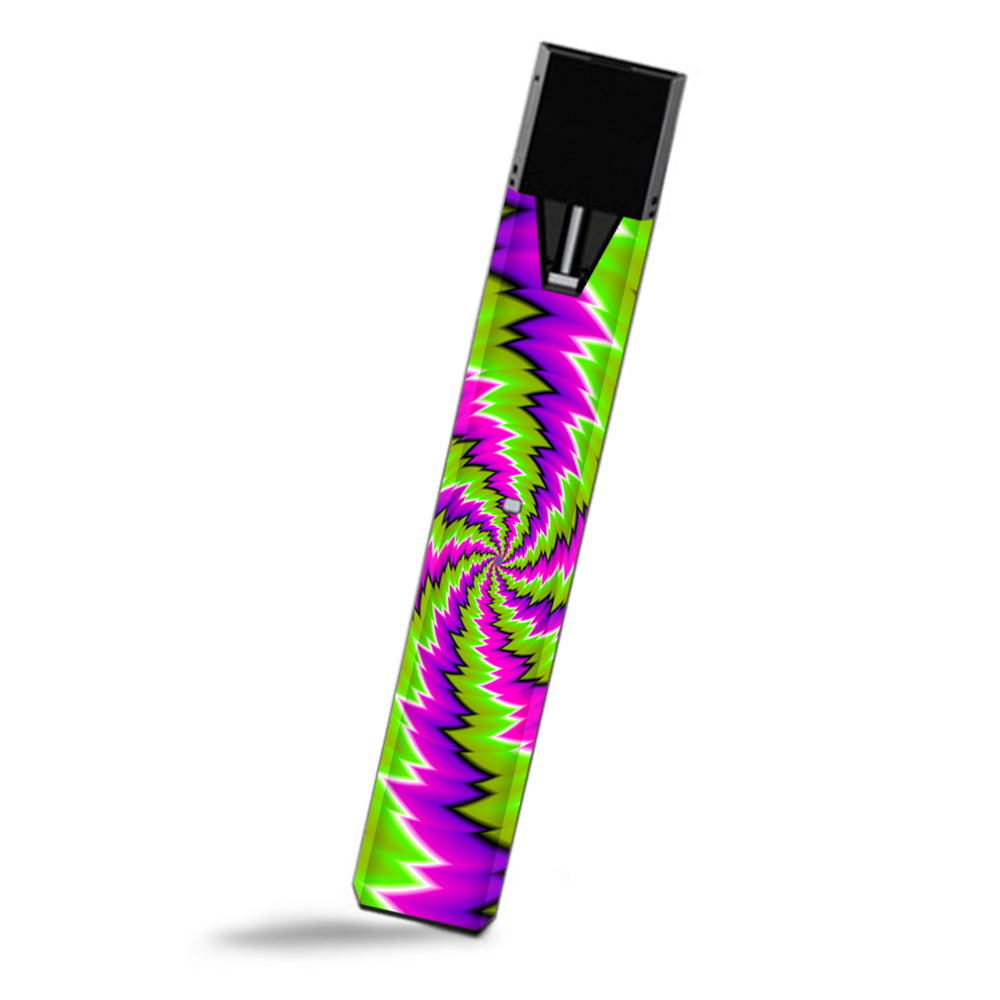  Psychedelic Moving Purple Green Swirls Smok Fit Ultra Portable Skin