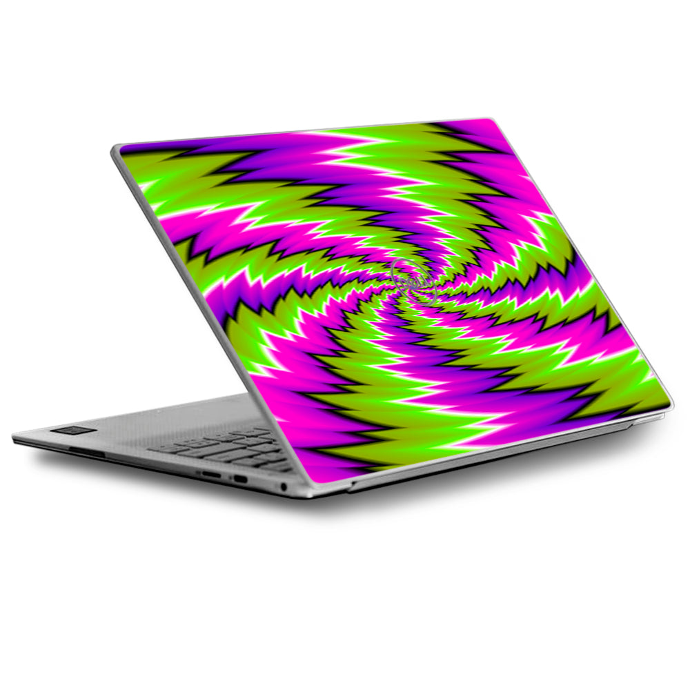  Psychedelic Moving Purple Green Swirls Dell XPS 13 9370 9360 9350 Skin