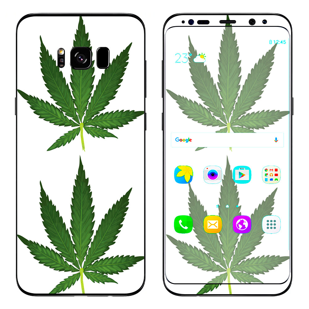  Pot Leaf Weed Marijuana Bud Samsung Galaxy S8 Skin