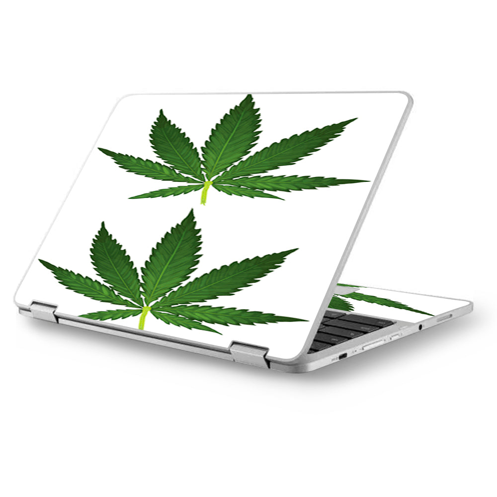  Pot Leaf Weed Marijuana Bud Asus Chromebook Flip 12.5" Skin