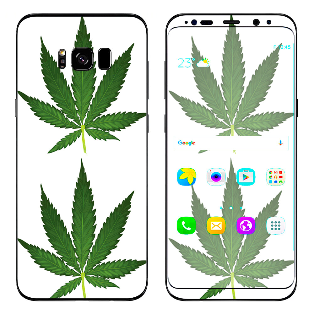  Pot Leaf Weed Marijuana Bud Samsung Galaxy S8 Plus Skin