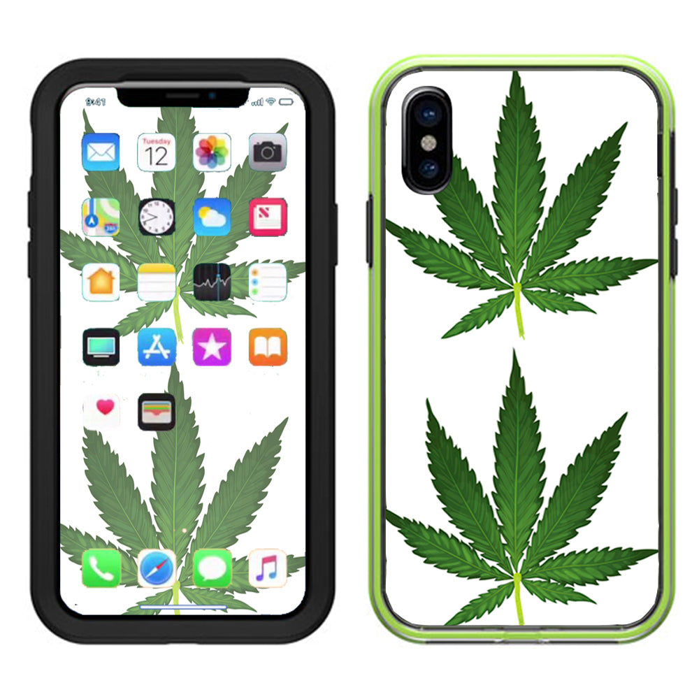 Pot Leaf Weed Marijuana Bud Lifeproof Slam Case iPhone X Skin