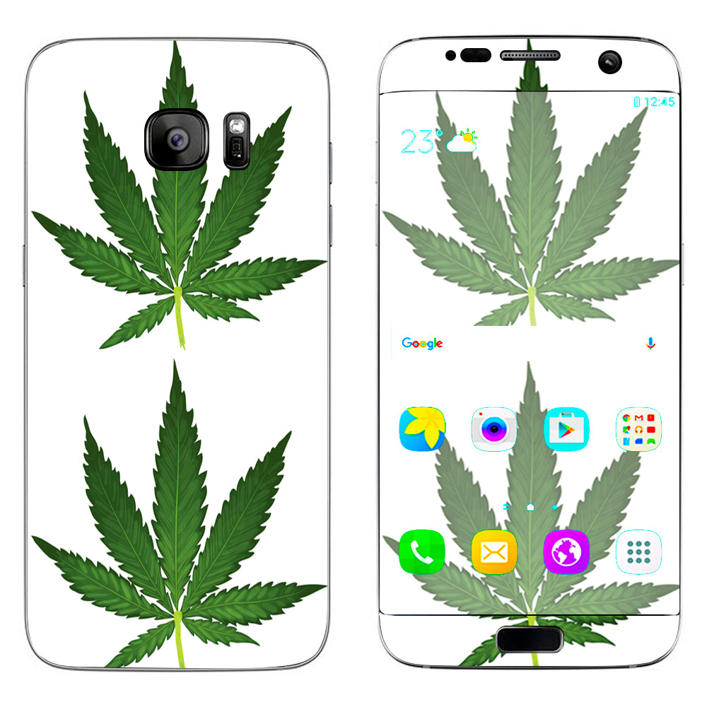  Pot Leaf Weed Marijuana Bud Samsung Galaxy S7 Edge Skin