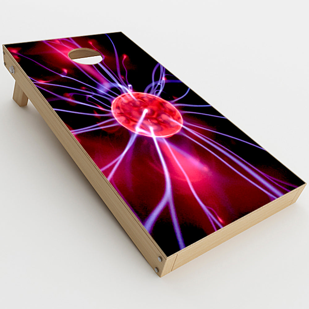  Plasma Ball Electricity Bolts  Cornhole Game Board (2 pcs.) Skin