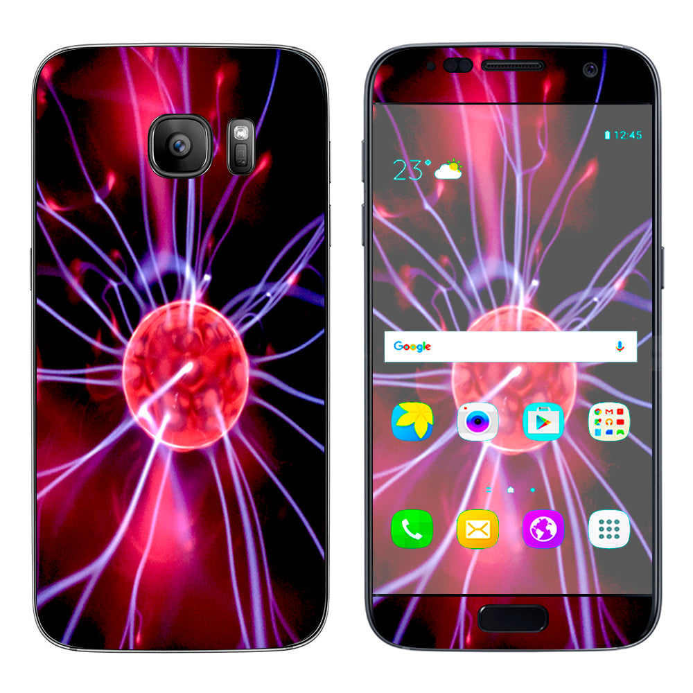  Plasma Ball Electricity Bolts Samsung Galaxy S7 Skin