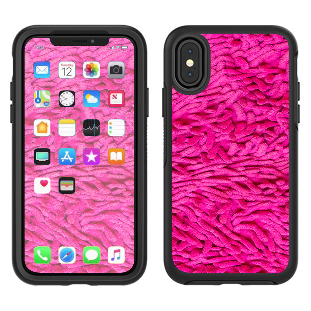  Pink Shag Shagadelic Baby Otterbox Defender Apple iPhone X Skin