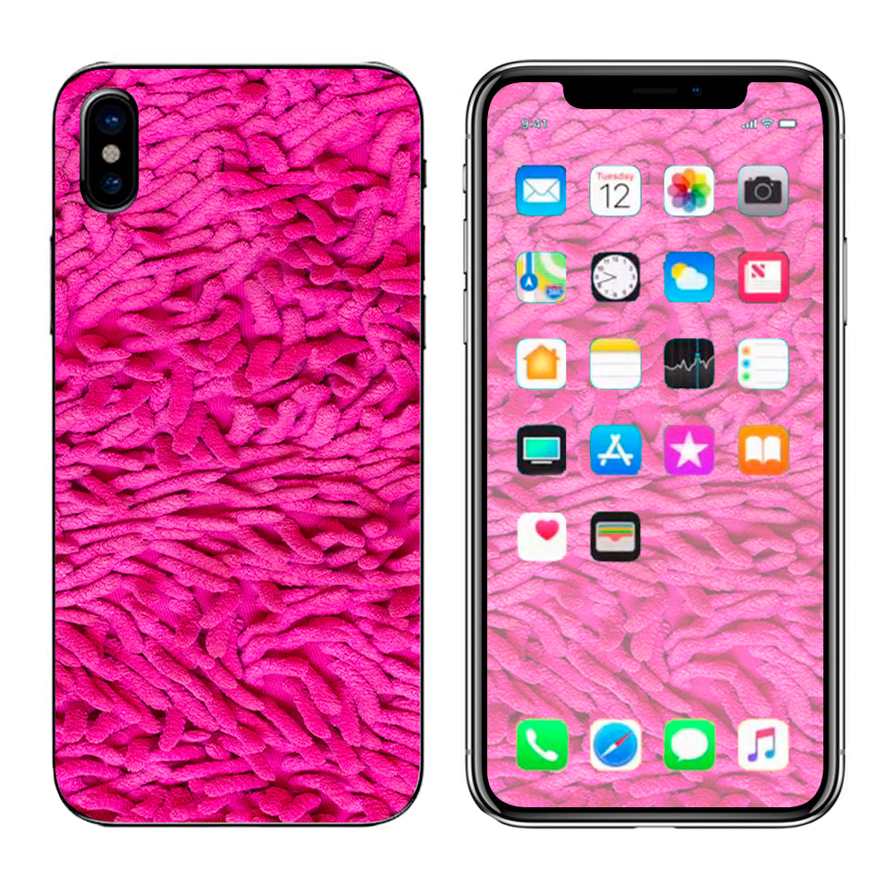  Pink Shag Shagadelic Baby Apple iPhone X Skin