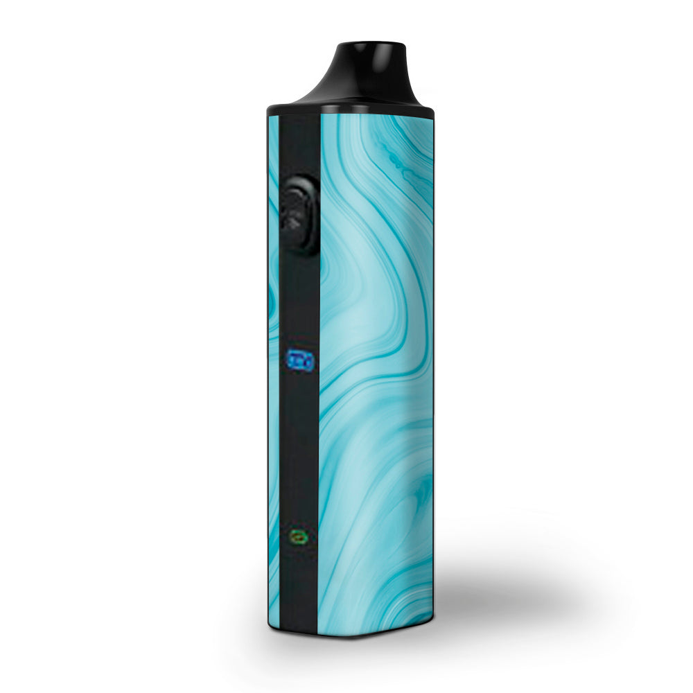  Teal Blue Ice Marble Swirl Glass Pulsar APX Skin