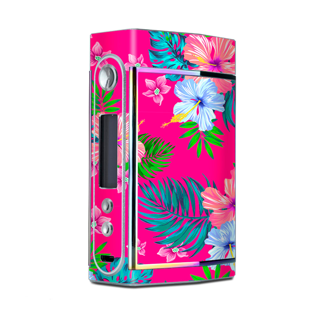  Pink Neon Hibiscus Flowers Too VooPoo Skin