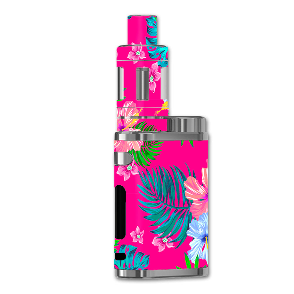  Pink Neon Hibiscus Flowers eLeaf iStick Pico 75w Skin