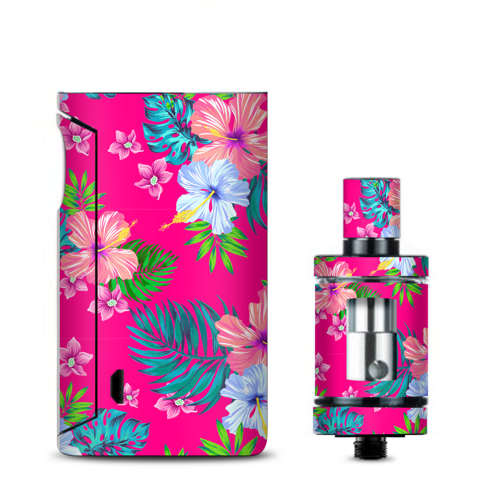  Pink Neon Hibiscus Flowers Vaporesso Drizzle Fit Skin