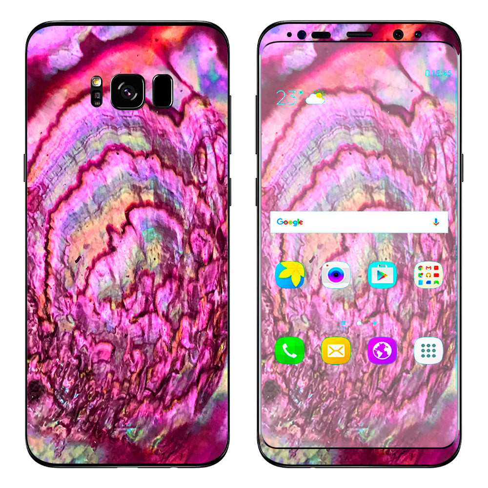  Pink Abalone Shell Sea Opal Samsung Galaxy S8 Plus Skin