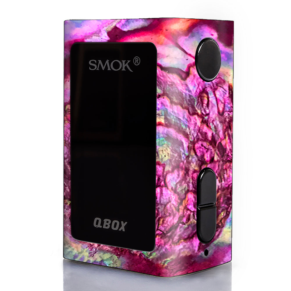  Pink Abalone Shell Sea Opal Smok Qbox 50w tc Skin