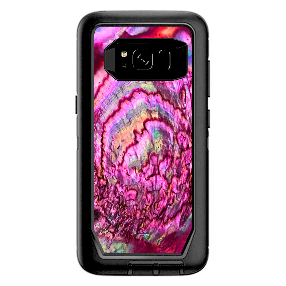  Pink Abalone Shell Sea Opal Otterbox Defender Samsung Galaxy S8 Skin