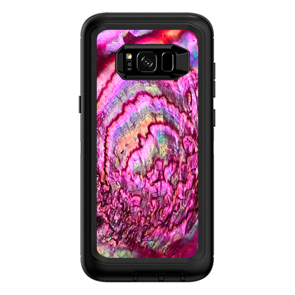 Pink Abalone Shell Sea Opal Otterbox Defender Samsung Galaxy S8 Plus Skin
