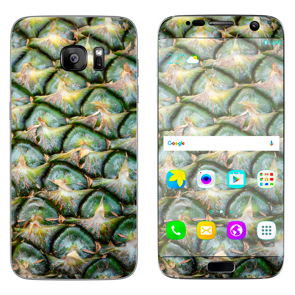  Pineapple Outside Peel Samsung Galaxy S7 Edge Skin