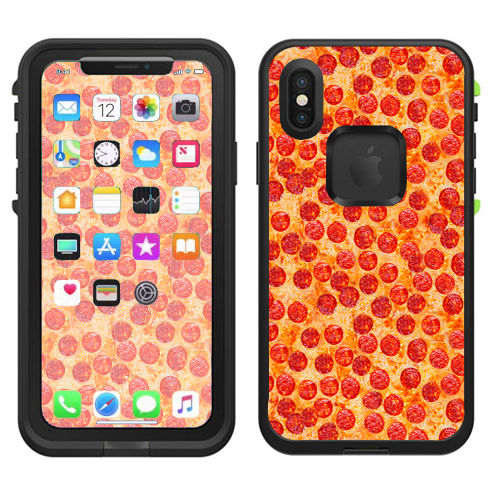  Pepperoni Pizza Yum Lifeproof Fre Case iPhone X Skin