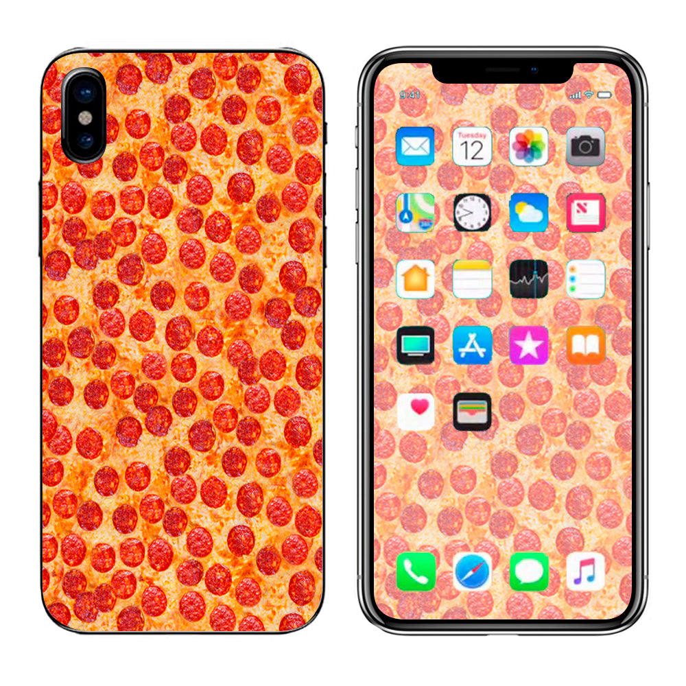  Pepperoni Pizza Yum Apple iPhone X Skin