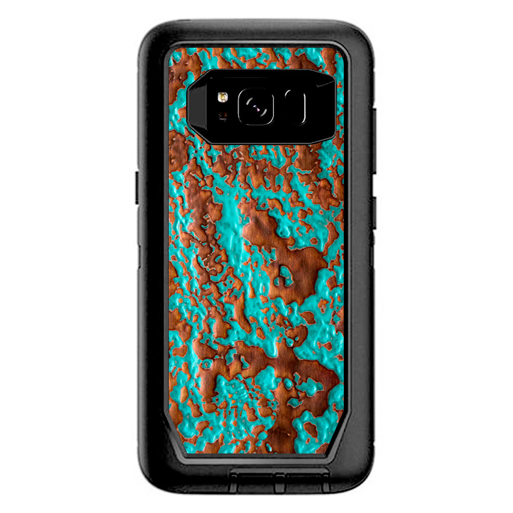  Blue Copper Patina Otterbox Defender Samsung Galaxy S8 Skin