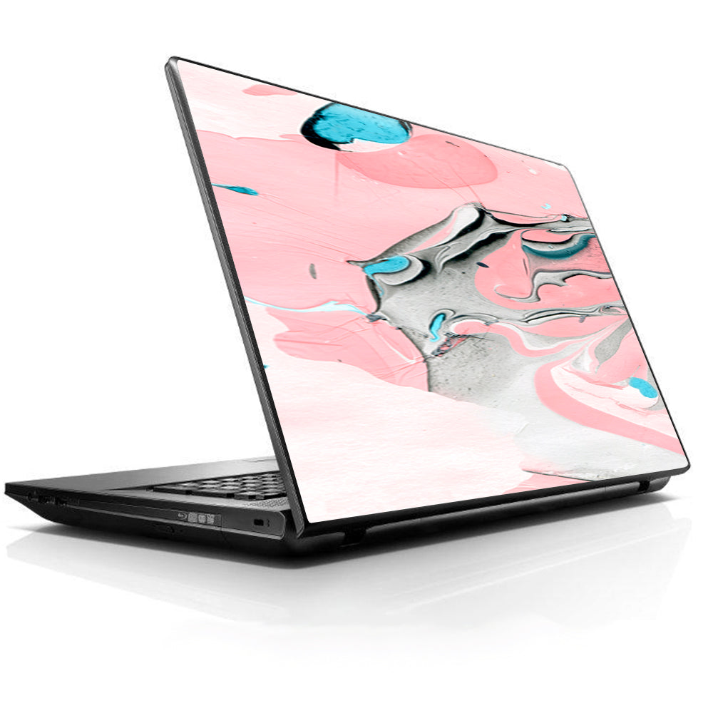  Pastel Marble Pink Blue Swirl HP Dell Compaq Mac Asus Acer 13 to 16 inch Skin